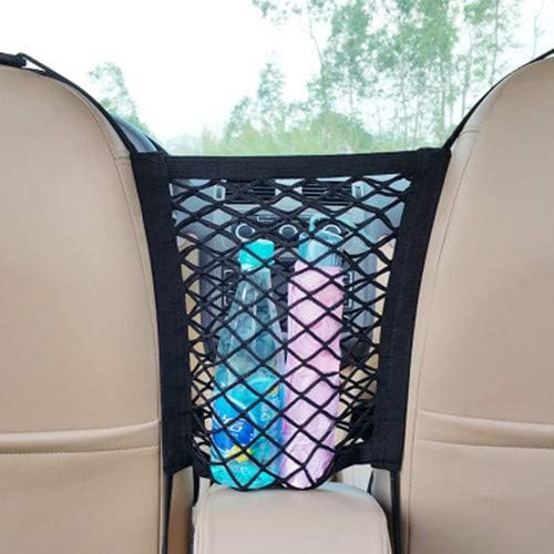 FXF998 Car Seat Storage Mesh/Organizer - Mesh Cargo Net Hook Pouch Holder for Bag Luggage Pets Kids Barrier Disturb Stopper