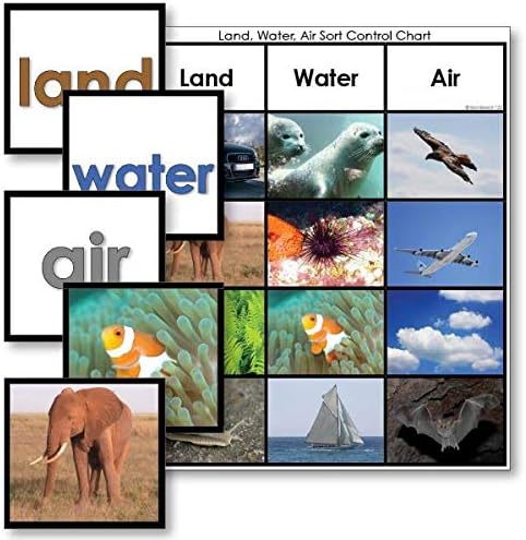 Land, Water or Air Sorting Cards