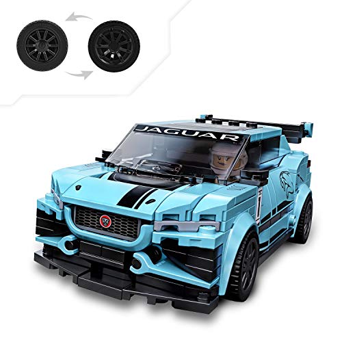 LEGO 76898 Speed Champions Formula E Panasonic Jaguar Racing GEN2 car & Jaguar I-PACE eTROPHY, Rennwagen-Set – Bild 6