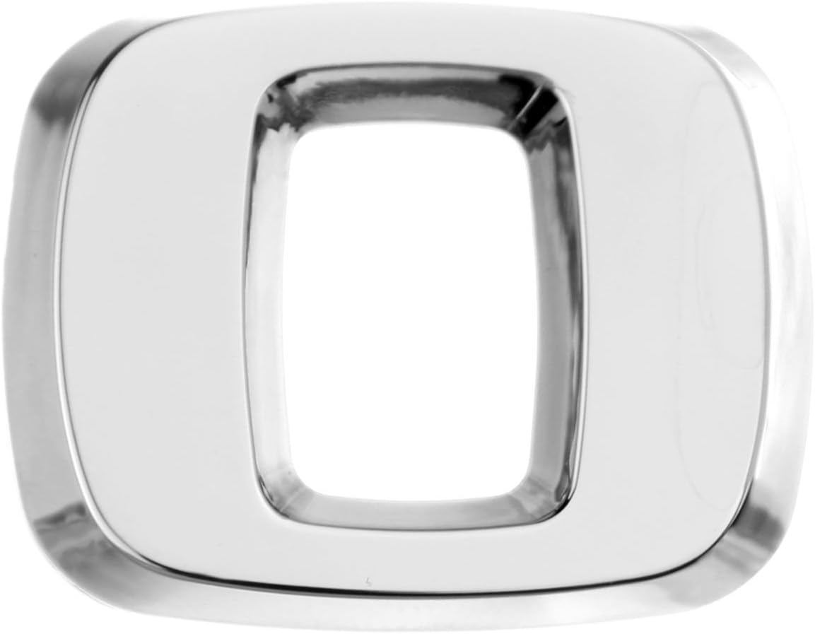 Luxbling Car Chrome 3D Letter - Silver - O