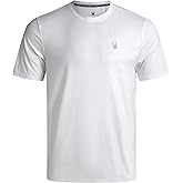 Spyder Mens T Shirt - Athletic Performance Short Sleeve Running Workout Tee - Moisture Wicking Crewneck Shirts for Men