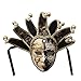 ZjpMask Volto Resin Music Jester Venetian Mask Masquerade Mardi Gras Wall Decorative Art Collection