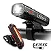 Bike Lights,Bicycle Headlight with [Free Bike Taillight], LERMX USB Rechargeable Bicycle Lights Set Powerful Lumens LED Bike Lights Front and Back for Adults Road Cycling Safety Flashlight