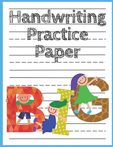 Handwriting practice pape:: notebook for kids to learn to write with dashed lines , 120 pages , 8.5 × 11 inches.