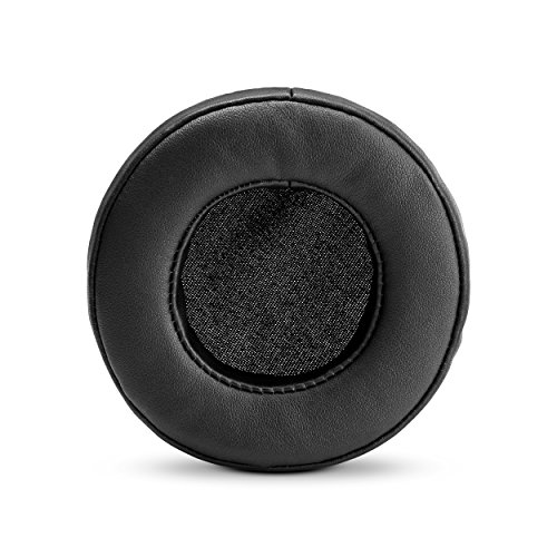 BRAINWAVZ Round Replacement Memory Foam Earpads - Suitable for Many Other Large Over The Ear Headphones - Sennheiser, AKG, HifiMan, ATH, Philips, Fostex, Sony (Black)