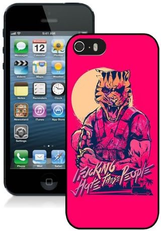 iPhone 5 5S hotline miami 5 Black Shell Cover Case,Popular Design