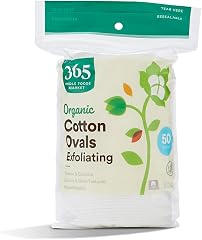 365 by Whole Foods Market, Organic Cotton Ovals, Exfoliating, 50 Count