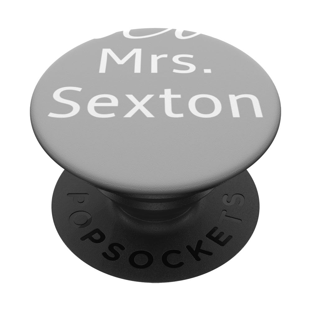 Mrs. SEXTON personalized engagment announcment PopSockets Swappable PopGrip