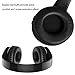 Foldable Bluetooth Headphones, Hyfanda Wireless/Wired Over-ear Headset Rechargeable Earphones with Built-in Microphone 3.5mm Audio Jack MIC for Smart Phones & Desktop, PC – Black