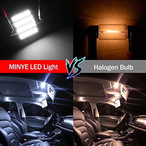 MINYE 4pcs 31MM Festoon LED Bulb CAN-Bus Error Free 211-2 212-2 569 578 Xenon White 3014 Chipsets for Car Interior Dome Lights Pack of 4