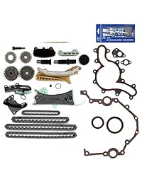 TK4090SKSI Equipo de cadena de transmisión. Juego de juntas, sellado delantero de aceite, y silicona para juntas de cuatriciclo, para Ford, Mazda y Mercury, con motor de 6 cilindros (12 válvulas), código Vin "E" "K" "N".