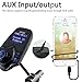 FM Transmitter, Otium Bluetooth Wireless Radio Adapter Audio Receiver Stereo Music Tuner Modulator Car Kit with USB Char
