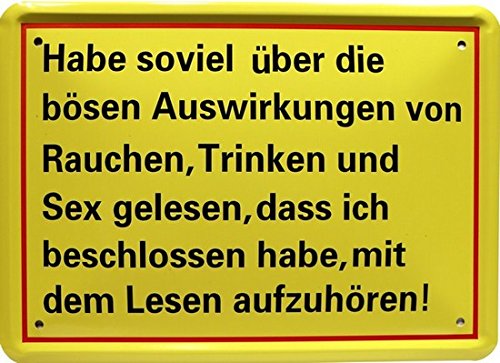 Metal Sign 15 x 21 CM "had so much on die... Funny saying MJ 144