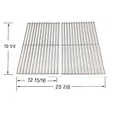 Stainless Steel Replacement Cooking Grid for Select Gas Grill Models by Jenn-Air, Perfect Glo, Glen Canyon, Permasteel , Nexgrill and Others, Set of 2