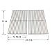 Stainless Steel Replacement Cooking Grid for Select Gas Grill Models by Jenn-Air, Perfect Glo, Glen Canyon, Permasteel , Nexgrill and Others, Set of 2