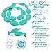 Silicone Teething Necklace. 100% food grade silicone baby teether. 100% BPA/PVC free. Longer 30”size. Organic chewbeads. Fast relief for baby. Perfect for baby shower, shower registry, gift basket.