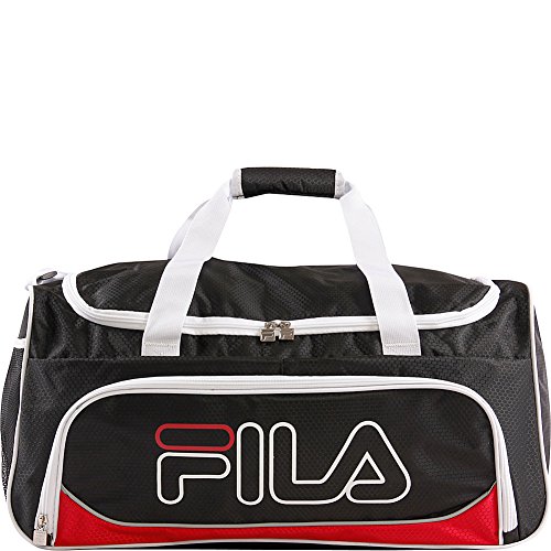 Fila Duffle Bag. Fila Baywood Medium Sports Duffel Gym Bag, Navy/White