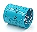 EasyPAG 2 Pcs 3-1/4 inch Dia x 3-3/4 inch High Round Desk Pen Holder Cute Butterfly Pattern Design,Dark Teal