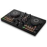 AlphaTheta Pioneer DJ DDJ-FLX2 2-Channel DJ Controller, Smart Fader, USB-C | Start DJing faster with an included DJ course, streaming support, and beginner-friendly mixing features