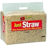 EZ-Straw Just Straw Clean Processed Straw â€“ Multi Purpose - Small Bale (1 Cubic Foot)
