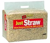 EZ-Straw Just Straw Clean Processed Straw - Multi Purpose - Small Bale (1 Cubic Foot)