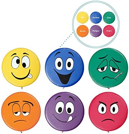 ECR4Kids SoftZone Expression Cushions Set for Children Seating Solutions, Assorted