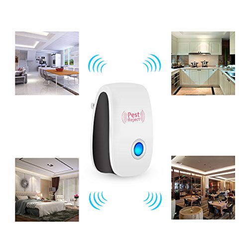 Ehome Ultrasonic Pest Repeller Pest Control - Electronic Mouse repellent Plug in Pest Warrior- Bug Repellent for Mice, Rat,Bug,Spider,Roach,Fly,Ant - No More Insect Sprayers&Mouse Trap - Thumbnail 5
