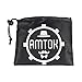AMTOK Beard Catcher Bib Apron Beard Cape for Shaving,Trim Your Beard In Minutes Without The Mess (Cape, Black)