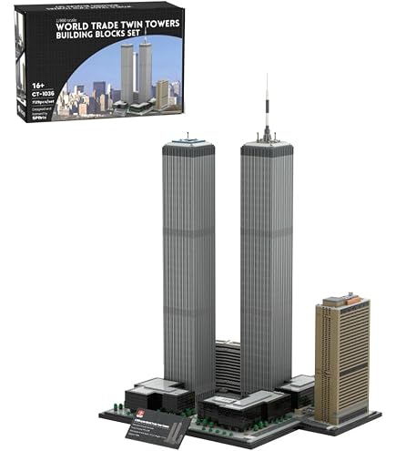 タワー Amazon.com: DiyXenginey 1:800 Architecture World Trade Center Twin