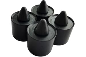 BOATSHIP 4PCS Premium Exterior Rubber Bumpers fits 16.5MM Stop Cushion Repair Compatible with Ford Ranger F150 W705903S300 W705903-02SAR1201ABK