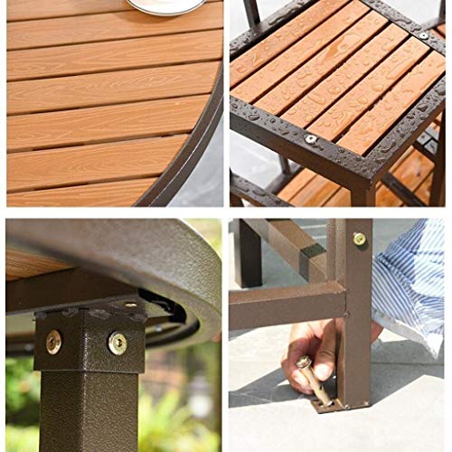 HLZY Gartenmöbel Pavillon Außen Gazebos for Patios mit Schreibtisch, Innenhof Pavillon, Außen Partei Pergola mit Netting… – Bild 5