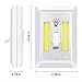 Closet Light Switch- ALECTIDE Battery Operated Night Light Switch 4 Pack Emergency Light for Wall Wireless Mount Under Cabinet, Shelf, Counters,Storage Room Kitchen, Night Reading and More