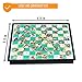KingMade Magnetic Snakes and Ladders Game Set - Portable with Built-in Storage Board Game for All Ages (10 Inches) | Interesting Gift for Kids and Adult