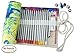 CreooGo Canvas Pencil Wrap, Pencils Roll Pouch Case Hold for 72 Colored Pencils (Pencils NOT Included)-Paniting,72 Holes