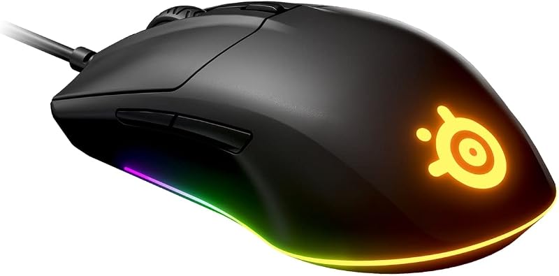 SteelSeries Rival 3 Gaming Mouse 8500 CPI TrueMove Core Optical Sensor 6 Buttons