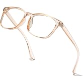aisswzber Unisex Stylish Square Non-Prescription Eyeglasses Clear Lens Glasses