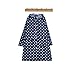 LOHOME Lady’s Raincoat, Women's Long Dot Style Waterproof Hooded Raincoat Clothing Rainwear Rain Jacket Quick Dry Beautiful Cute Wind Coat for Women Ladies Girls (Navy)