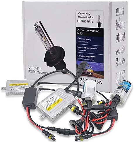 Chylay AC 55W HID Xenon Conversion Kit H11 Xenon Bulbs Lamp and Slim Digital Ballasts 6000K Pure White for Car Headlight Replacement