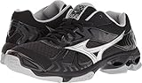 Mizuno Women's Wave Bolt 7 Volleyball Shoe, Black/Silver, Women's 9.5 B US