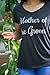 Mother Of The Groom | Wedding Rehearsal Dinner Bridal Women's V-Neck T-Shirt-(Vneck,M),Black