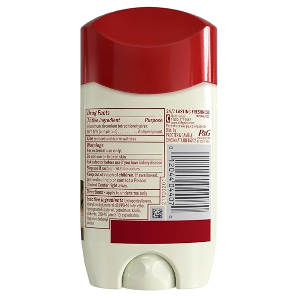 OLD SPICE ANTIPERSPIRANT & DEODORANT FOR MEN, OASIS SCENT WITH VANILLA NOTES, 2.6 OZ