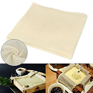 2 Tofu Reinigungstuch Maker Gaze Baumwolle Käse Tuch Soja Küche DIY Drücken Mould Küche Kochen Tool, 43 x 43 cm