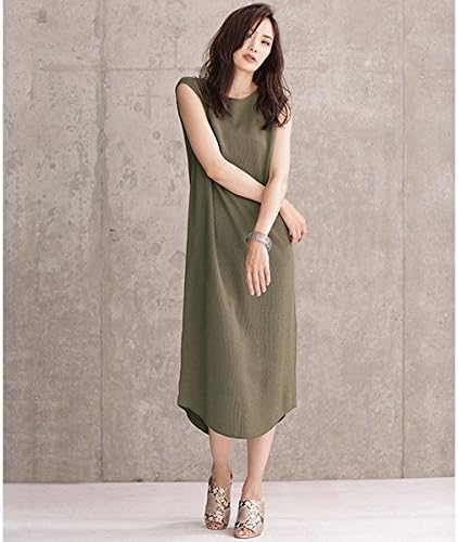 Amazon ナノ ユニバース レディース Nano Universe サーマルバックvワンピース 180カーキ 38 ワンピース チュニック 通販