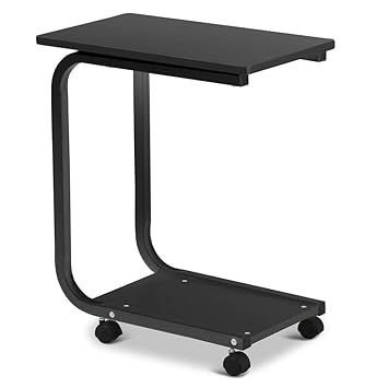 Amazon.com: Yaheetech Living Room 2 Tier Black Sofa Side End Snack ... Amazon.com: Yaheetech Living Room 2 Tier Black Sofa Side End Snack ... - Yaheetech Living Room 2 Tier Black Sofa Side End Snack Table Tray Coffee Tables with Wheels