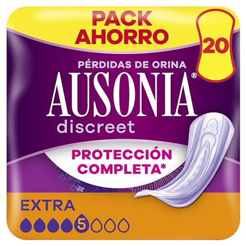 Discreet Compresas, Extra, Pack de 20,Para Pérdidas De Orina Para Mujer, Protección Completa*, Discreción Increíble
