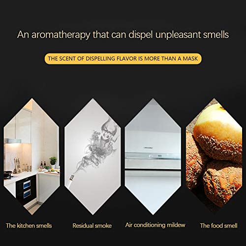 Reed Diffuser Set, Reed Diffuser Sticks Reed Diffuser Oil for Stress Relief Aromatherapy Essential Oil Fragrance Reed Diffuser Oil for Bedroom Bathroom (Lemon)