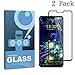 LG V50 Screen Protector Tempered Glass ALECTIDE [Full Coverage][9H Hardness][Bubble Free][Case Friendly] Ultra Black Tempered Glass Screen Protector for LG V50