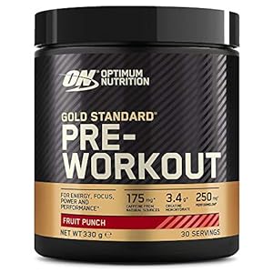 Optimum-Nutrition-Gold-Standard-Pre-Workout-Powder-Energy-Drink-with-Creatine-Monohydrate-Beta-Alanine-Caffeine-and-Vitamin-B-Complex-Fruit-Punch-30-Servings-330-g-Packaging-May-Vary Optimum Nutrition Gold Standard Pre Workout Powder, Energy Drink with Creatine Monohydrate, Beta Alanine, Caffeine and…