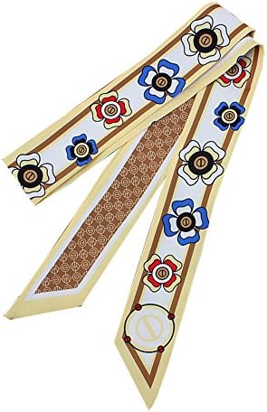 MINA LOBATA Fashion Flower Twill Silk Ribbon Hairband Handbag Handle Ribbon Scarf
