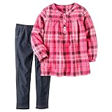 Carter's Girls 2 Pc Playwear Sets 259g228, Plaid, 4T